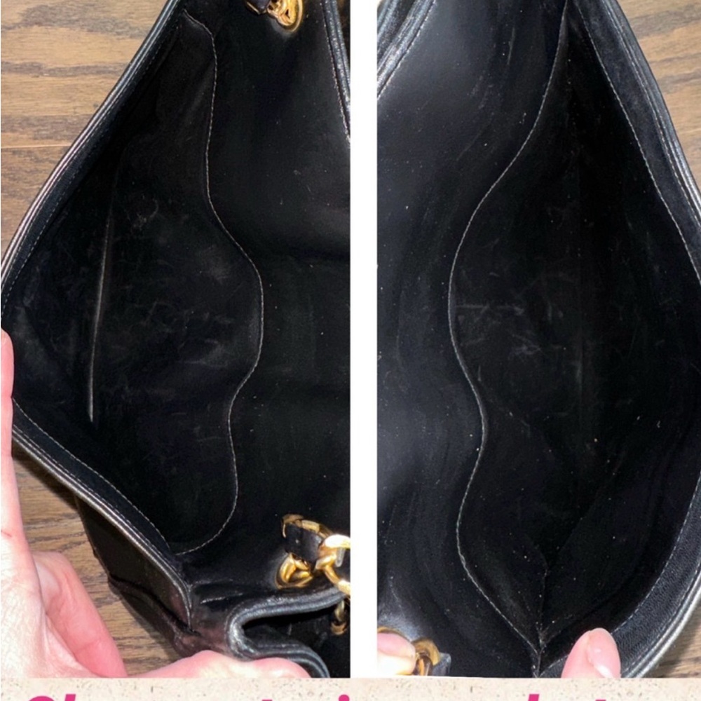 CHANEL Black CC Logo Shoulder Bag with Gold Chain Trim - Picture 5 of 15